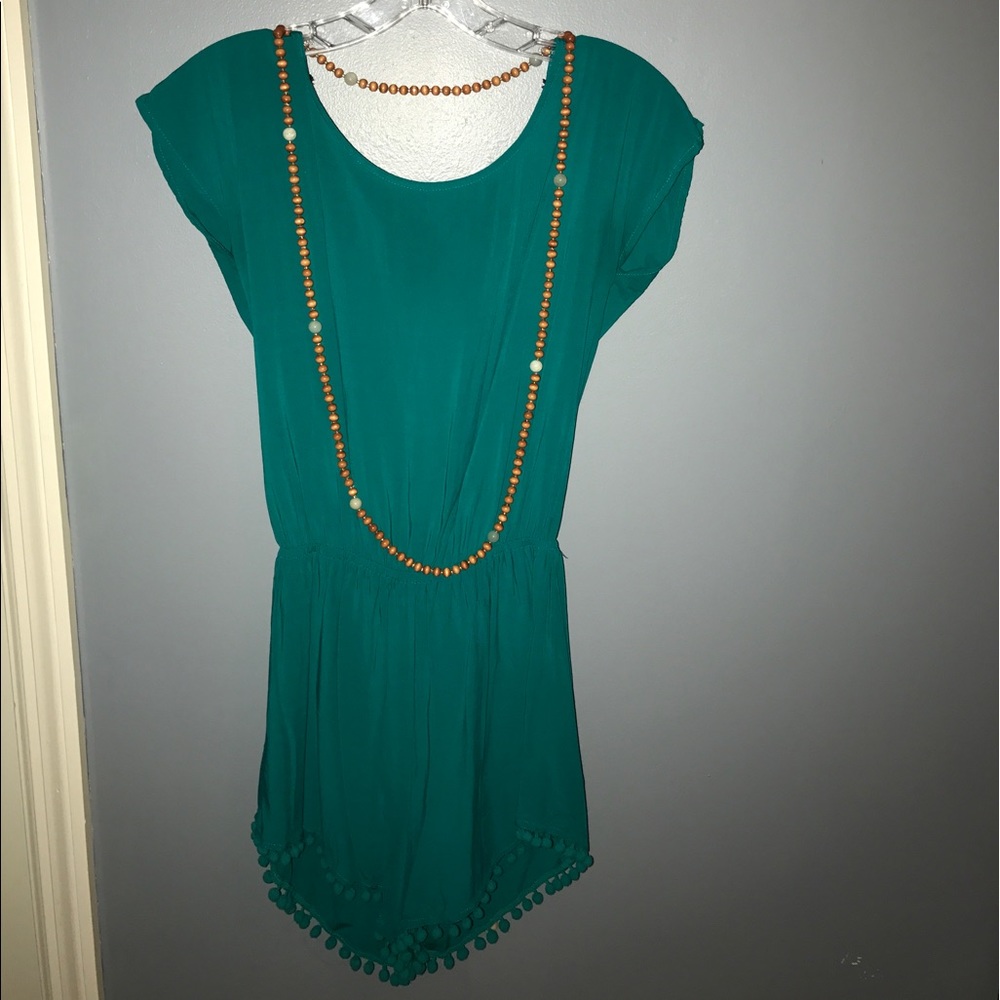 turquoise romper
