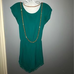 turquoise romper