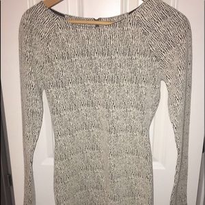 White oak long sleeved bodycon dress