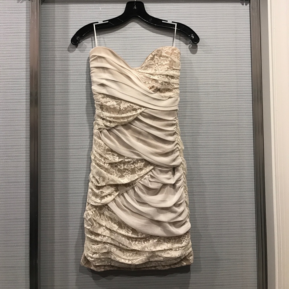 Beautiful Arden B cream lace mini dress!