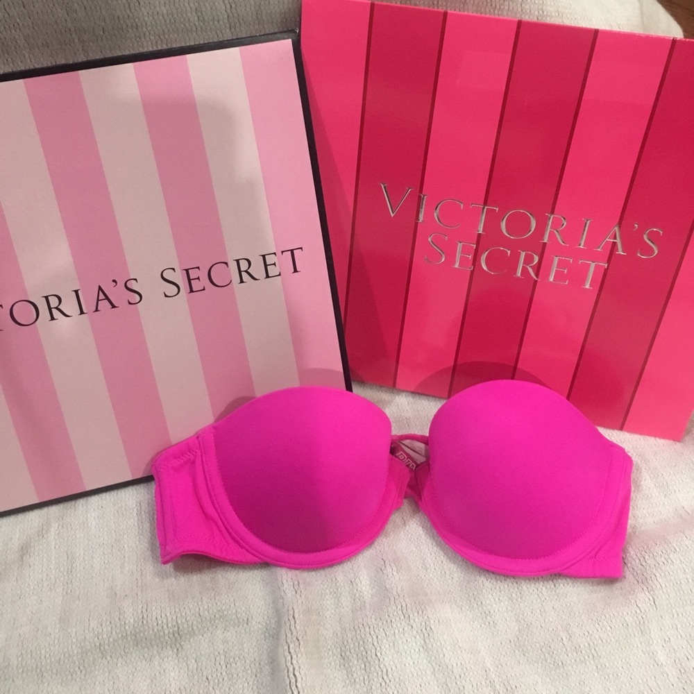 Hot Pink Strapless