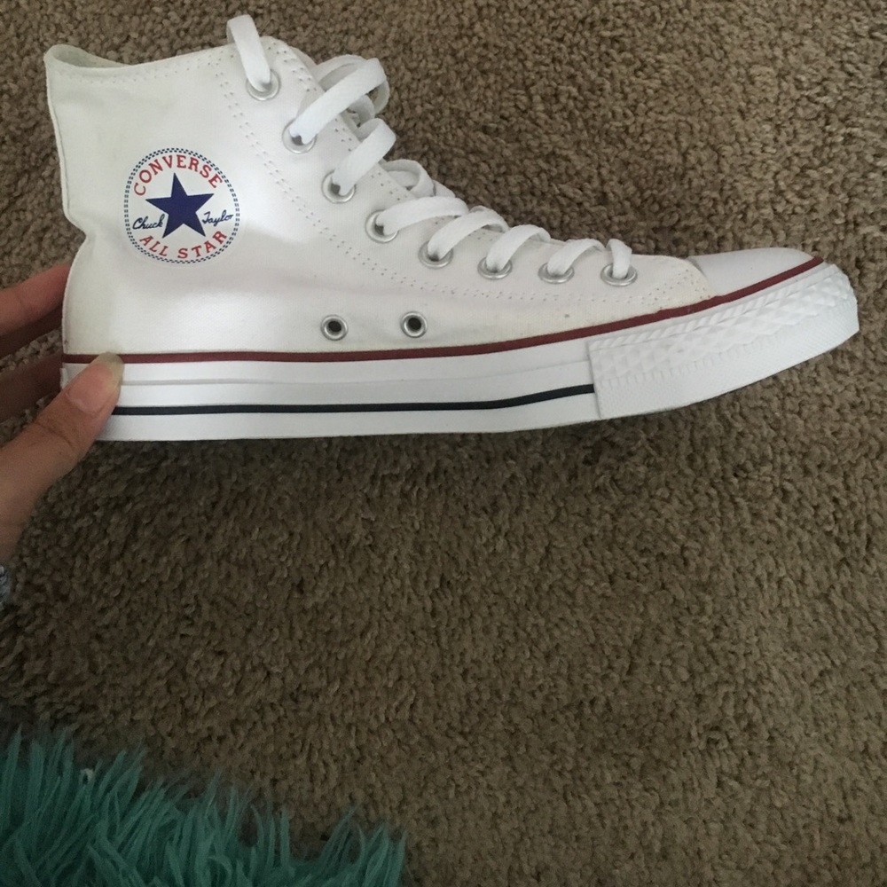 Unisex White Converse High Tops