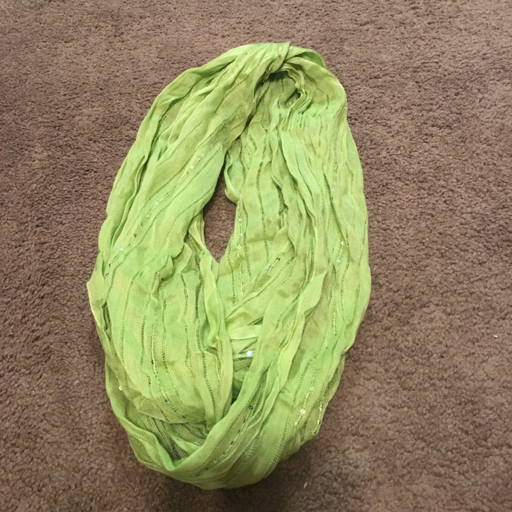 Lime Green Infinity Scarf