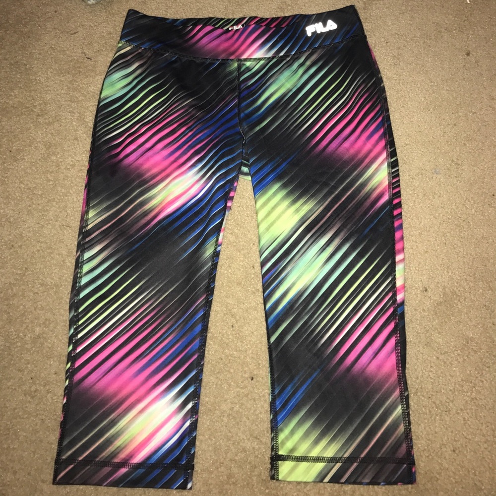 multi-color crop leggings