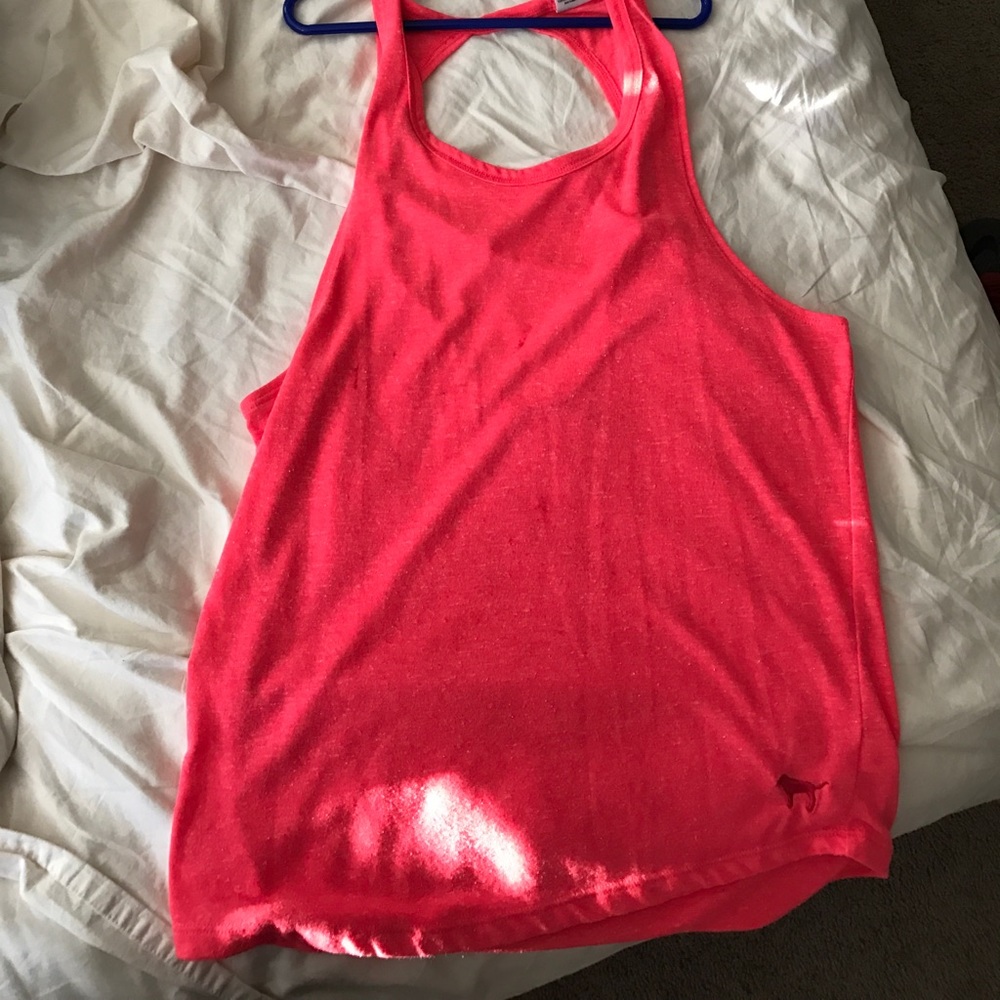 Pink open back Victoria Secret tank top