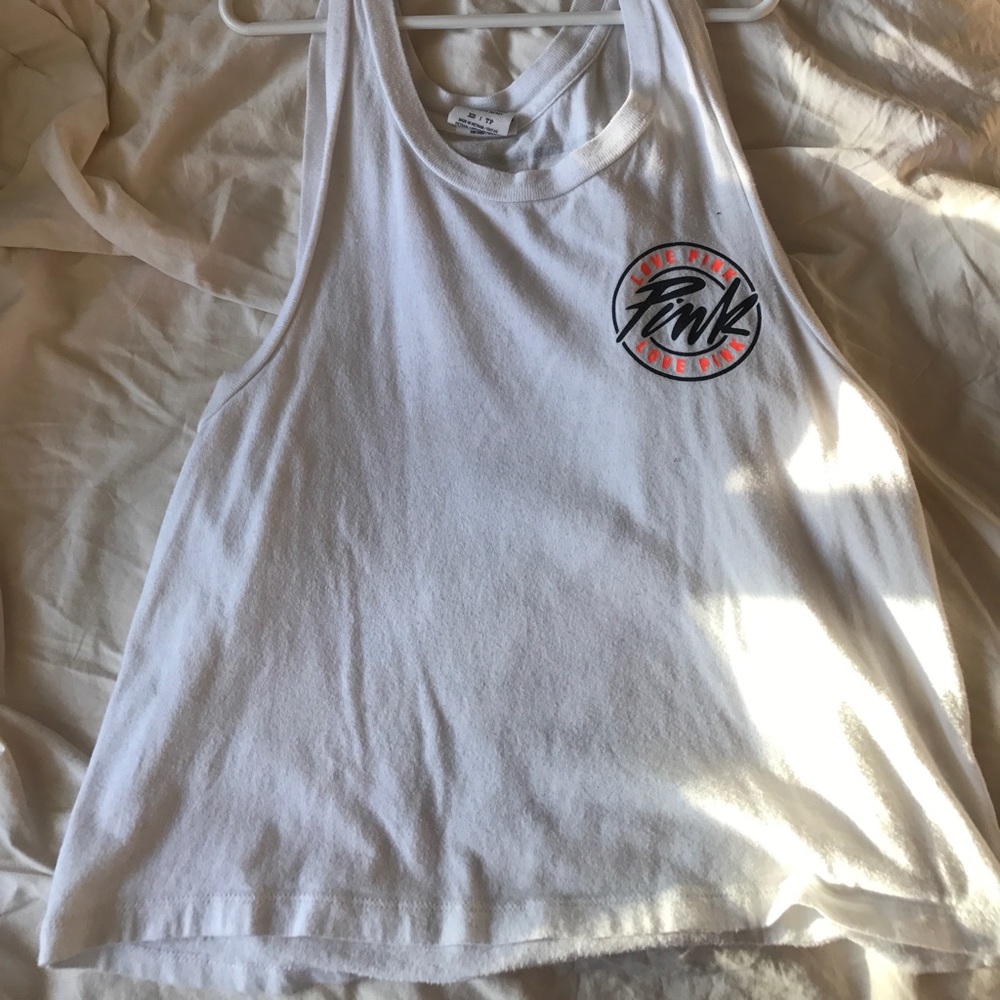 White Victoria Secret tank top
