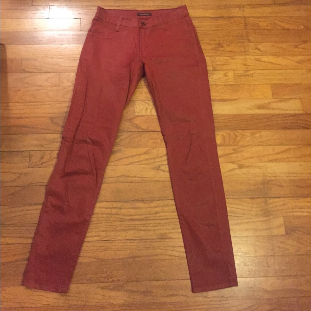 PRICE DROP: Women's Red Twiggy Coated Skinny Pant