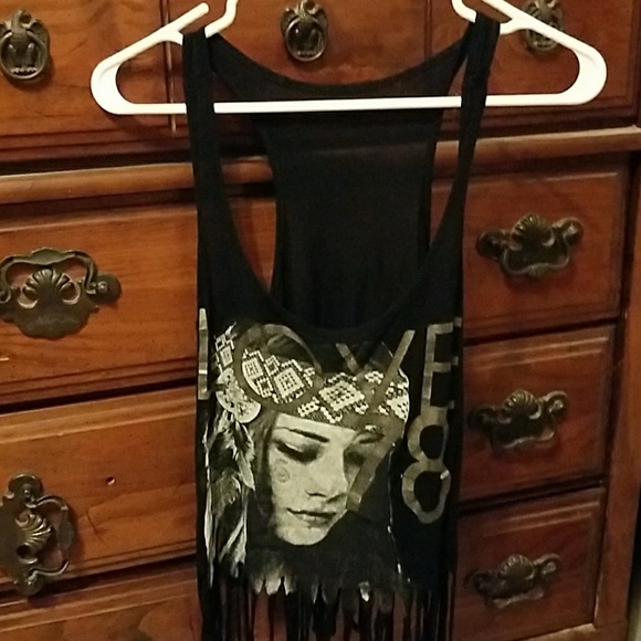Black Love string tank - Picture 2 of 3