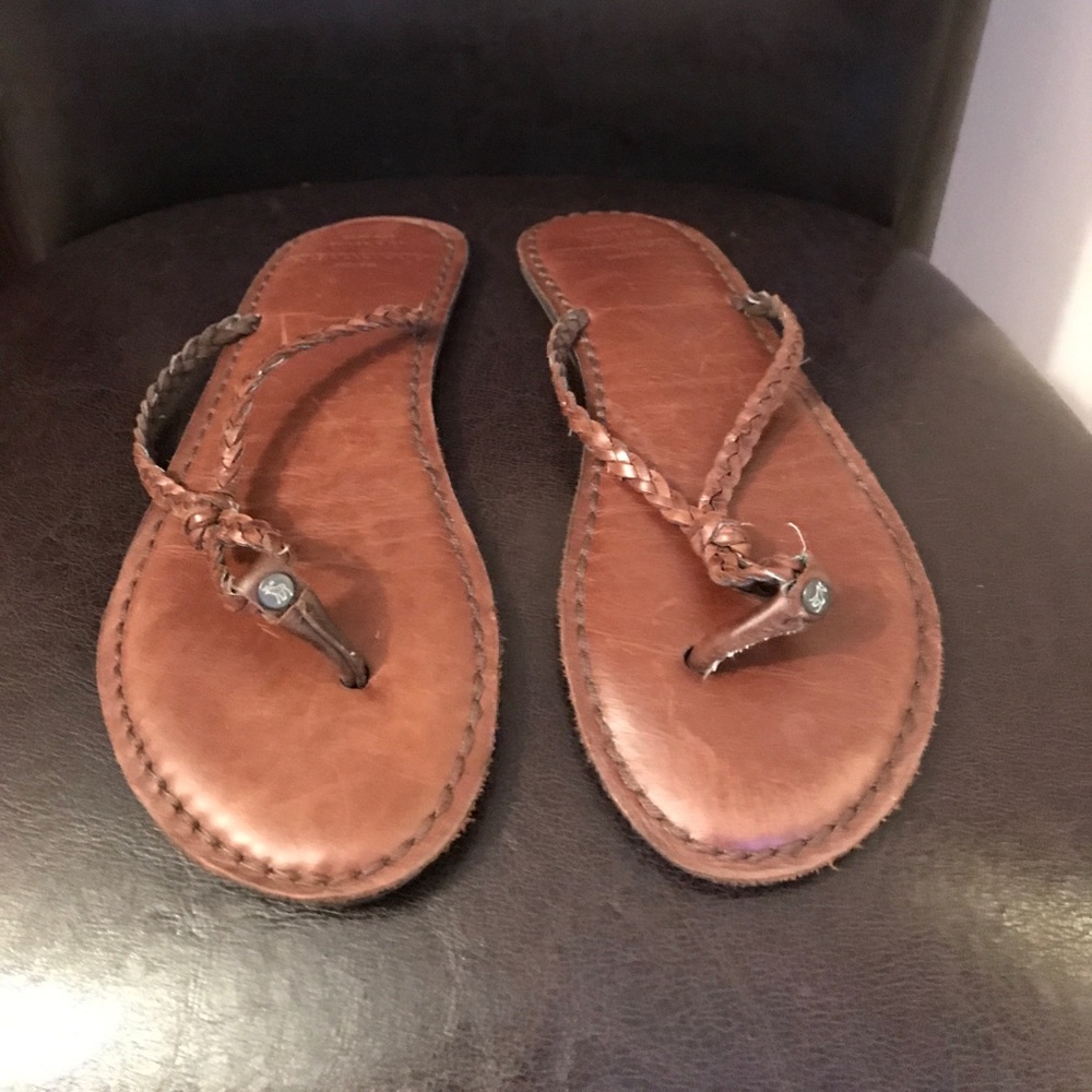 Abercrombie and Fitch flip flops size 7,