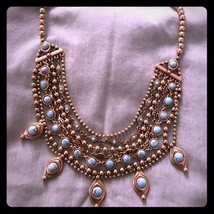 Lucky Brand Gold and Turquoise Necklace