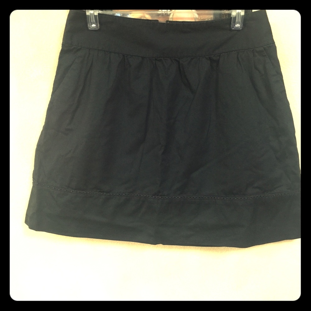 Black LOFT circle skirt