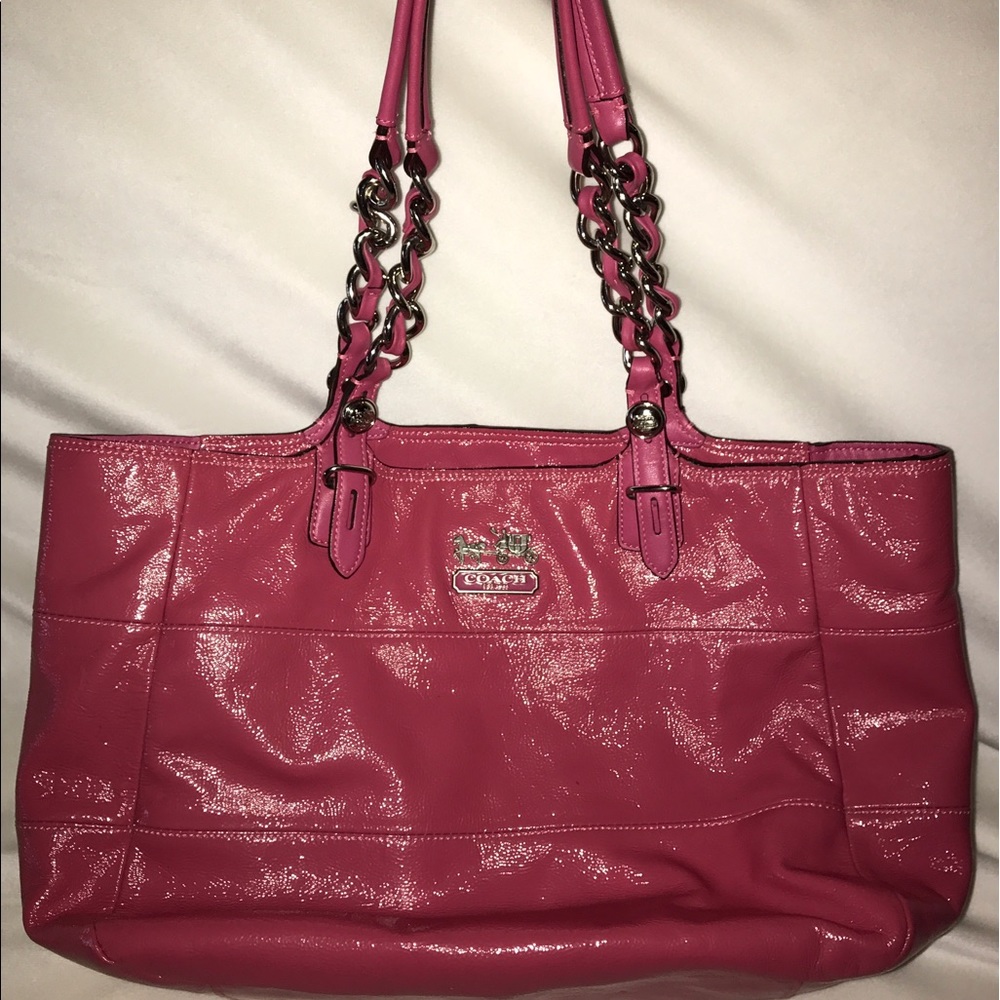 Used Coach Purse. Pink patent!