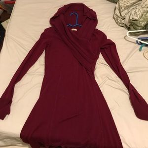 Good burgundy sweater dress