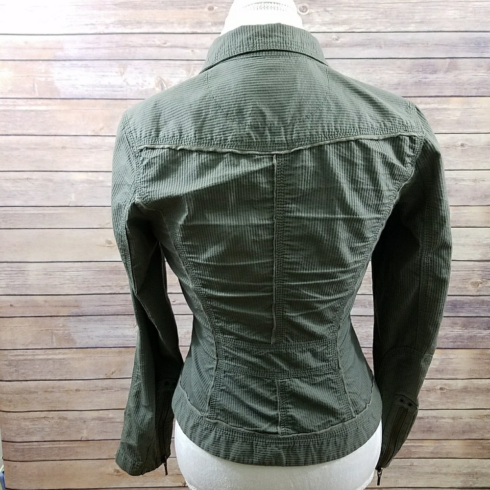 SANDWICH Womens Green Cotton Jacket Size 4 - Picture 2 of 7