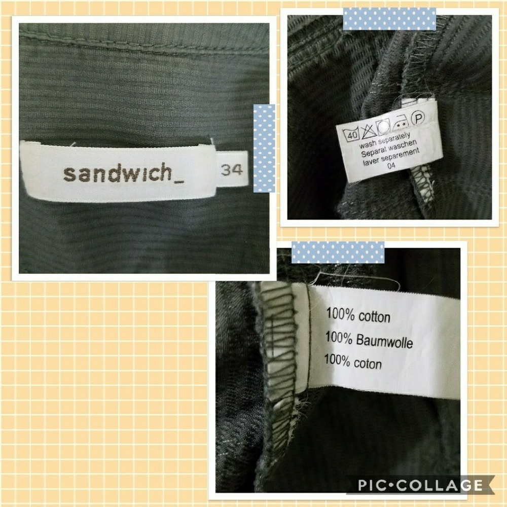 SANDWICH Womens Green Cotton Jacket Size 4 - Picture 3 of 7