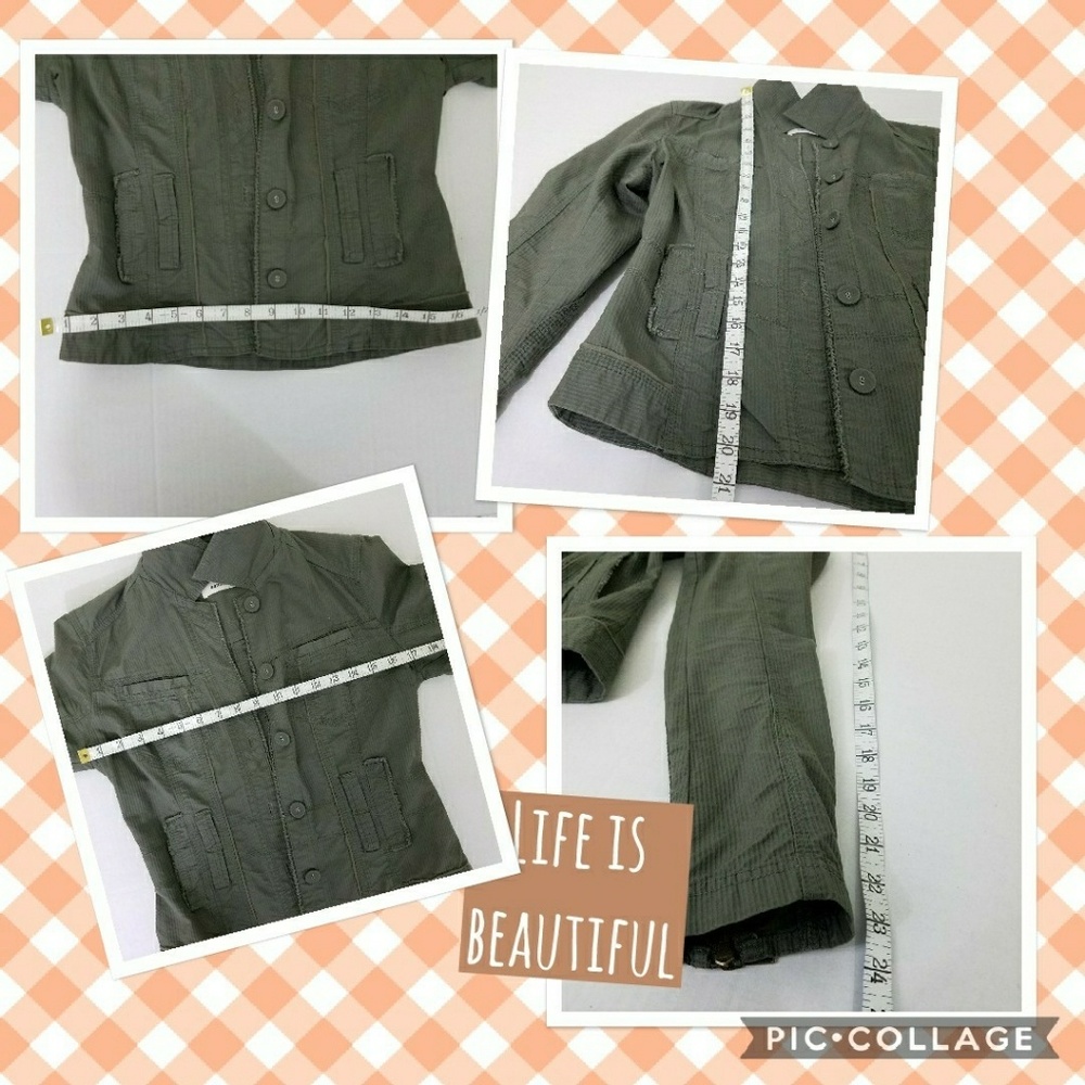 SANDWICH Womens Green Cotton Jacket Size 4 - Picture 6 of 7