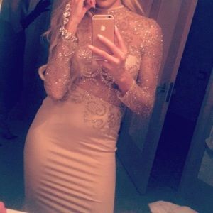 Abyss Gold Sequin Gown