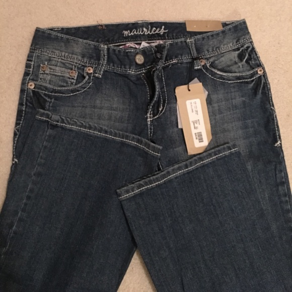NWT women's Maurice's brand jeans size 7/8 x-long - Picture 3 of 5