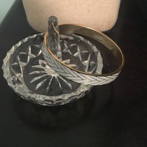 Gold/White Bangle