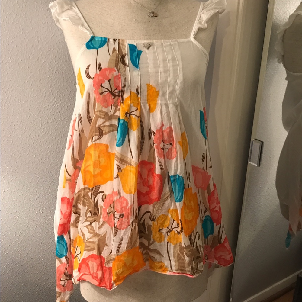 Summer sweet flirty floral tank Cristina Gavioli