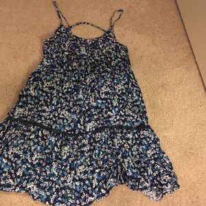 Blue floral dress