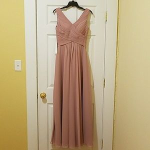 Azazie Flora in dusty rose NWT