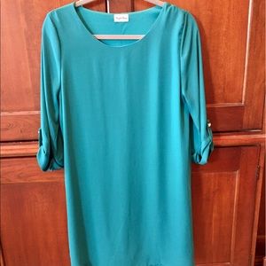 Teal shift dress. Brigitte bailey