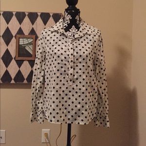 J Crew Polka Dot Blouse