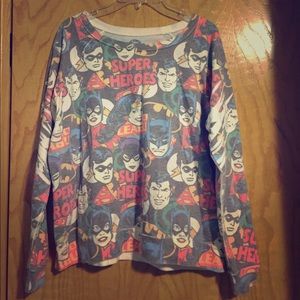 Long sleeved superhero shirt