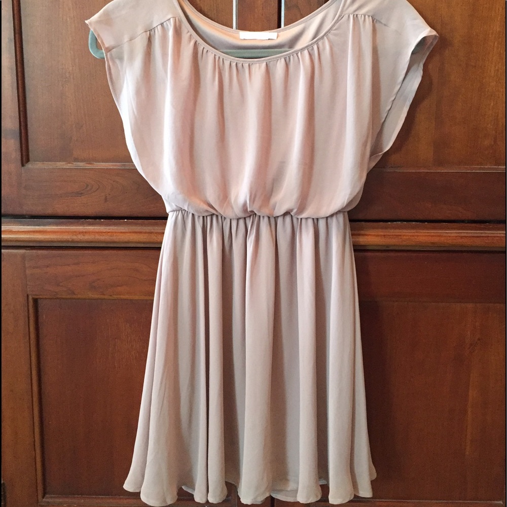 Blush colored dress