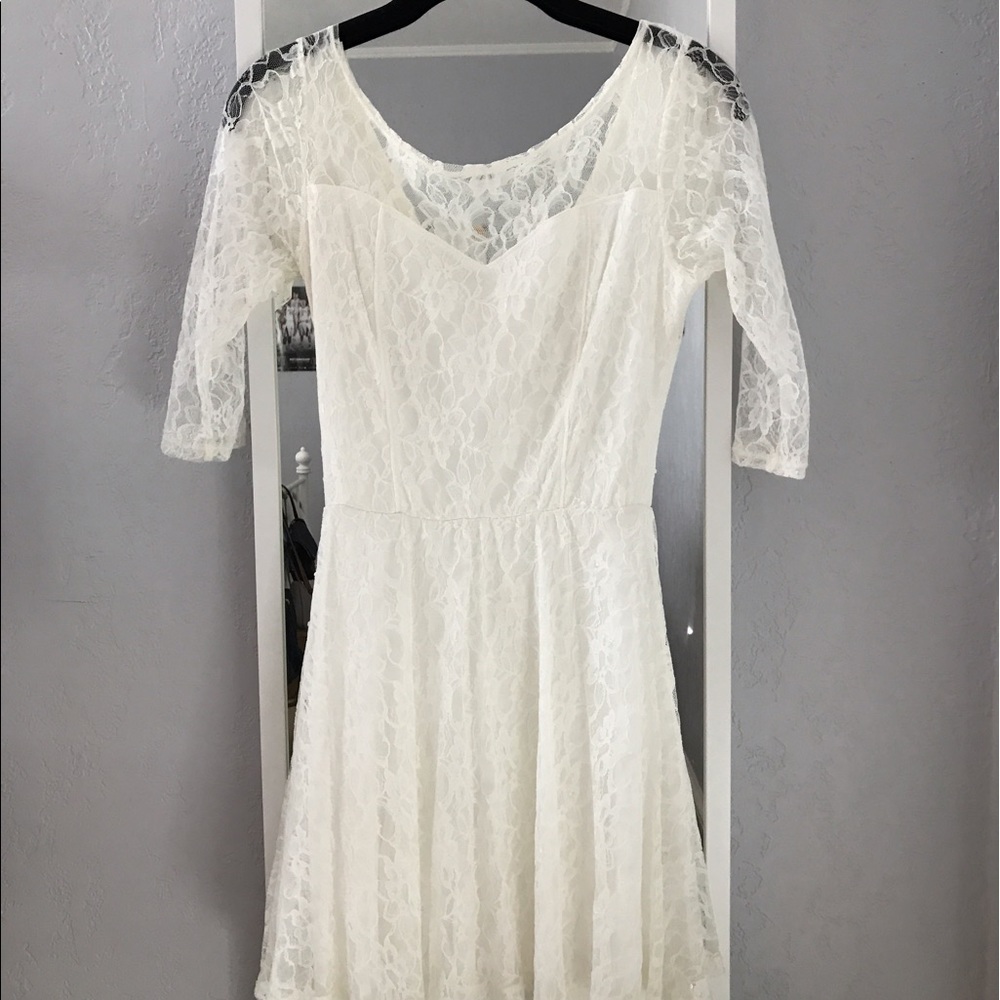 Nordstrom BP White Lace Dress