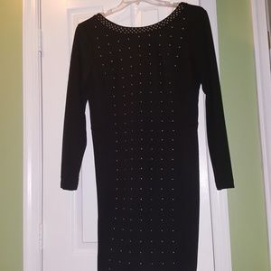 LBD - gold studded black dress in size 14