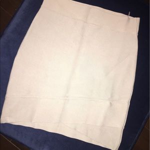 BCBG tan bandage skirt