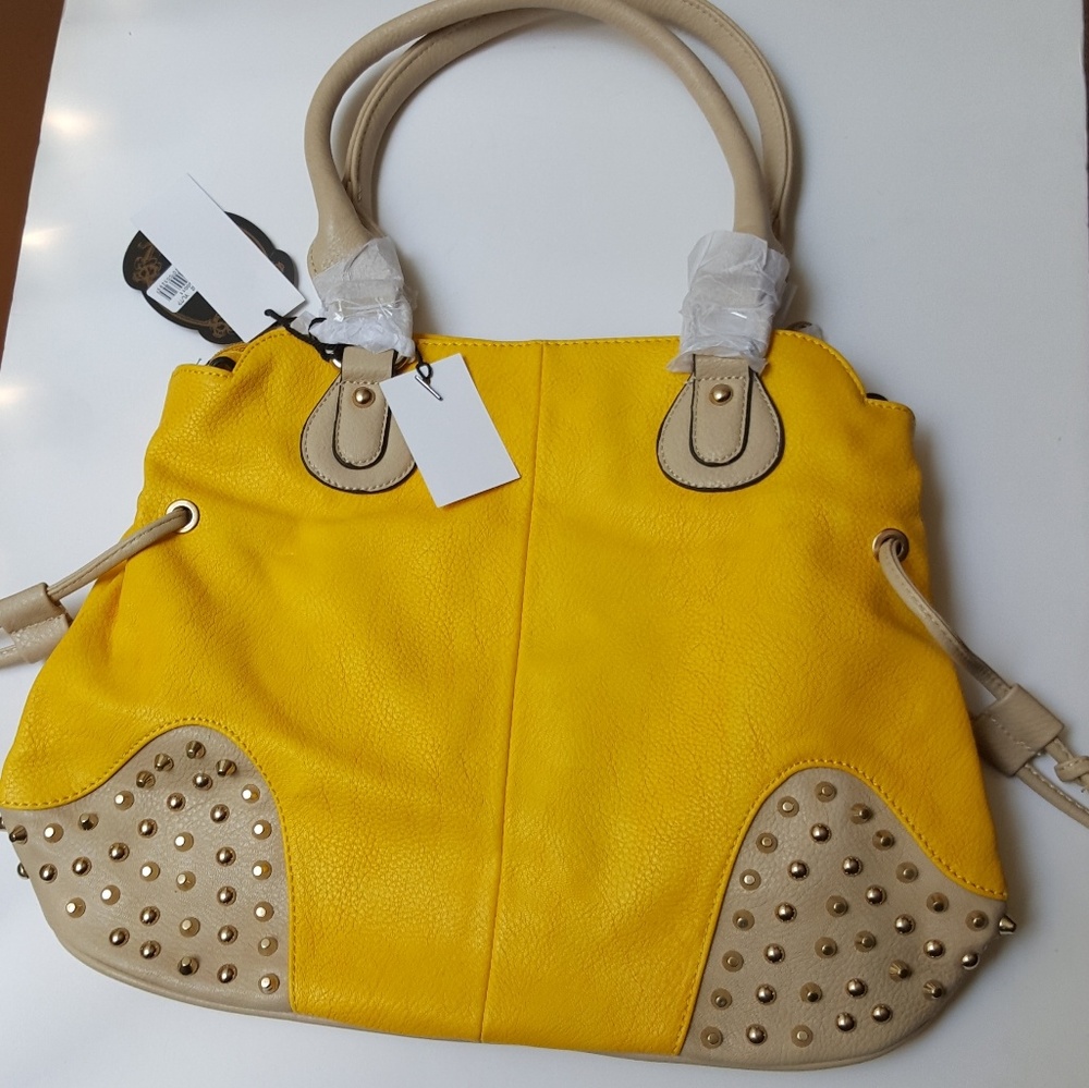 New Studded Yellow Hobo shoulder bag (with tags)