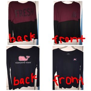 2 long sleeves - $3.00 each or $6.00 for both