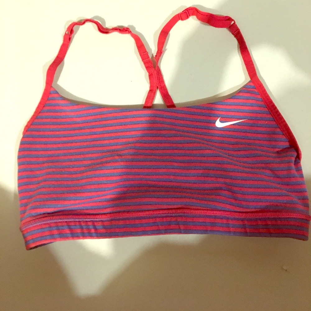 Reversible Nike striped sports bra