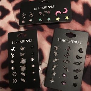 Blackheart earring bundle