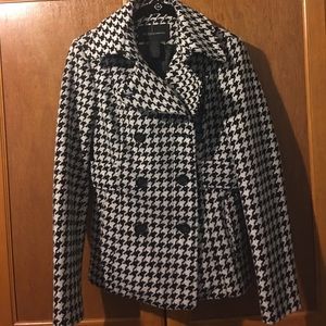 houndstooth peacoat
