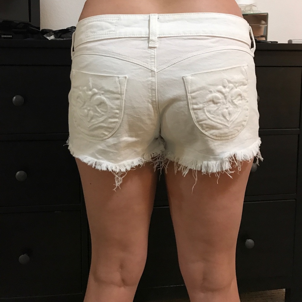 White Siwy denim shorts, size 29