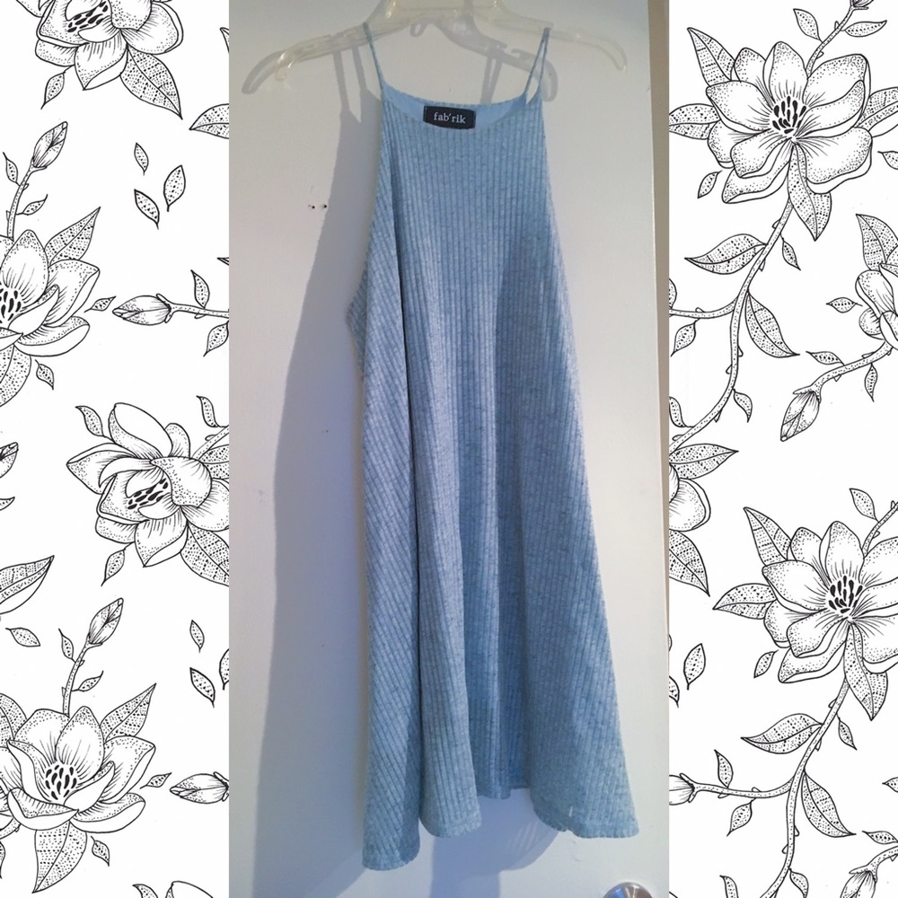 Fab'rik light blue high neck sundress