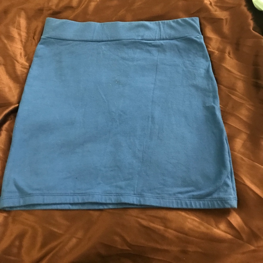 Royal blue skirt