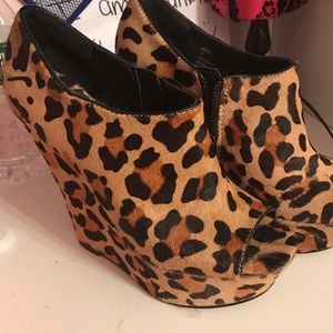 Steve Madden cheetah wedges