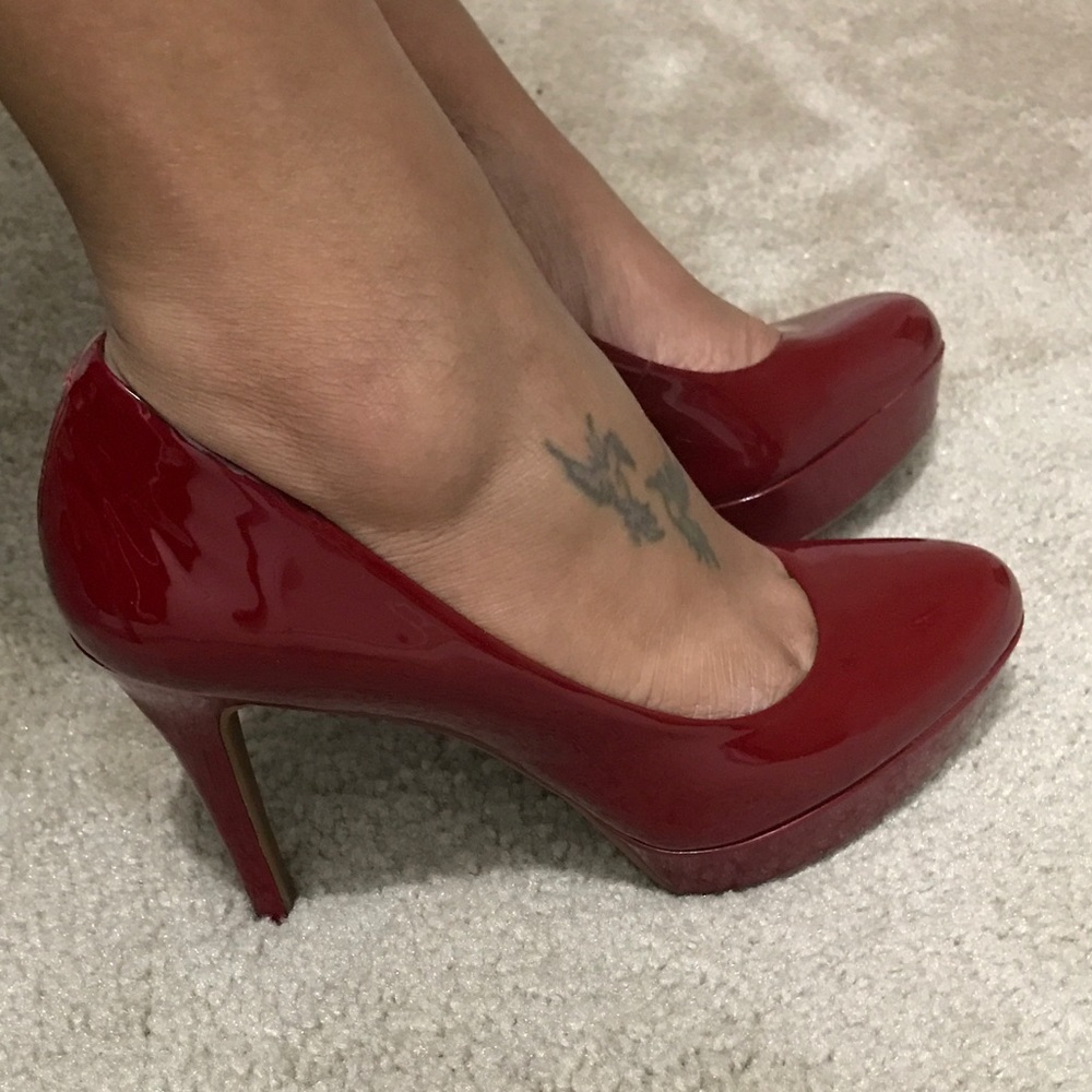 Gianni Bini Red Platform Pumps