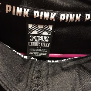 Says love pink on the arm