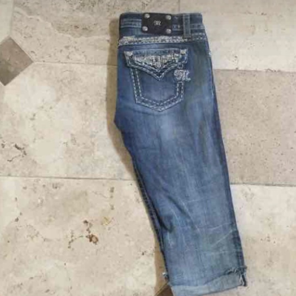 Blinged Miss Me capris
