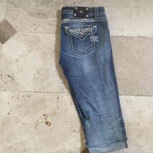 Blinged Miss Me capris