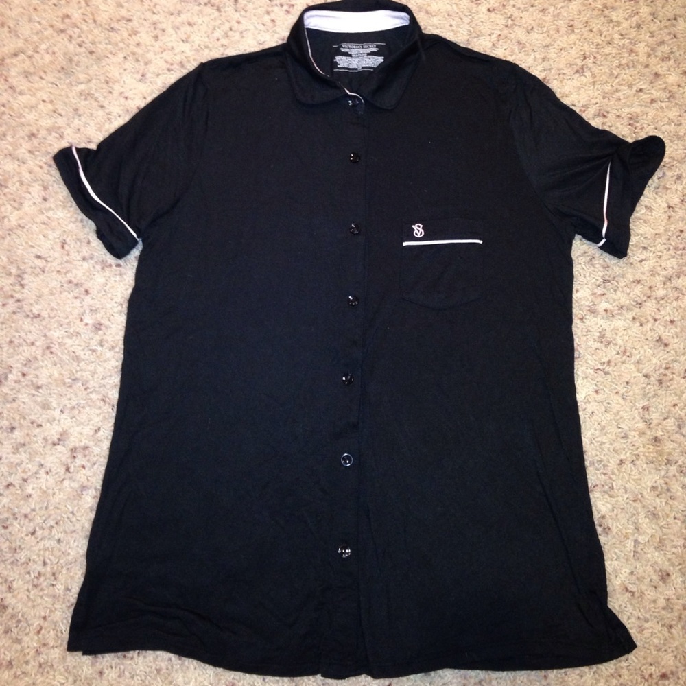 Victoria's Secret black pajama top