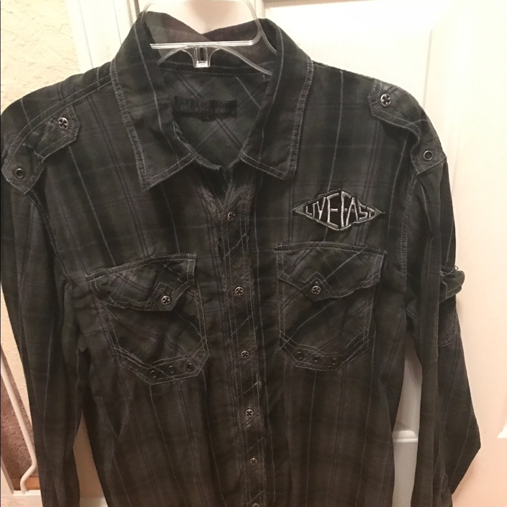 Affliction button down shirt XL