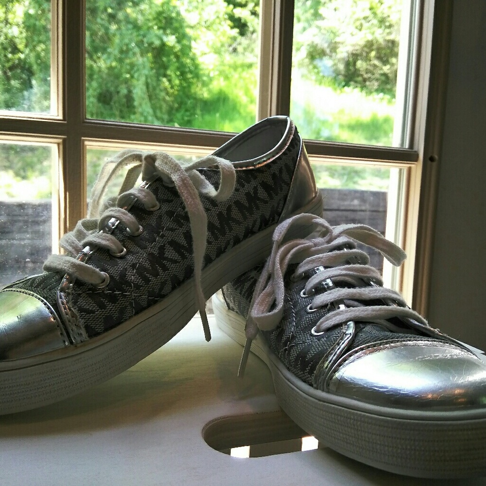 Michael Kors Silver Sneakers