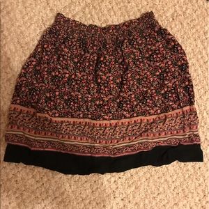 F21 floral skirt